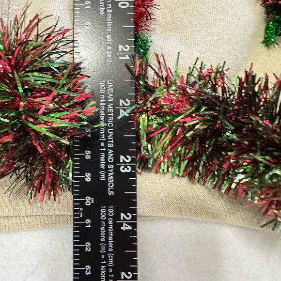 Ugly Christmas Sweater Squirrel LIGHTS UP Tacky Tinsel Xmas Party Winner Small - Picture 5 of 5